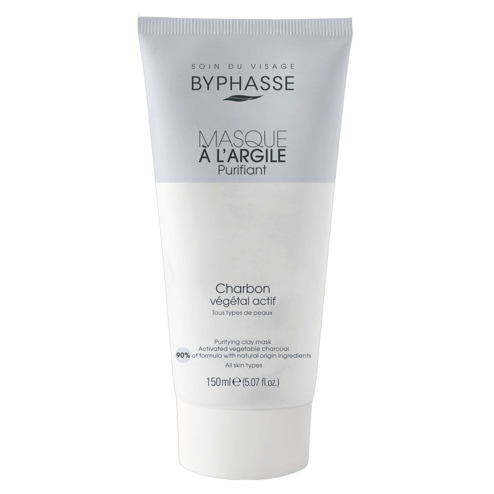 Byphasse Charcoal Purifying – Clay Mask for Women, 150 ml