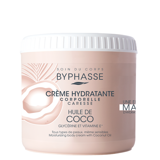 Byphasse Coconut Oil Moisturizing – Body Cream Unisex, 500 ml