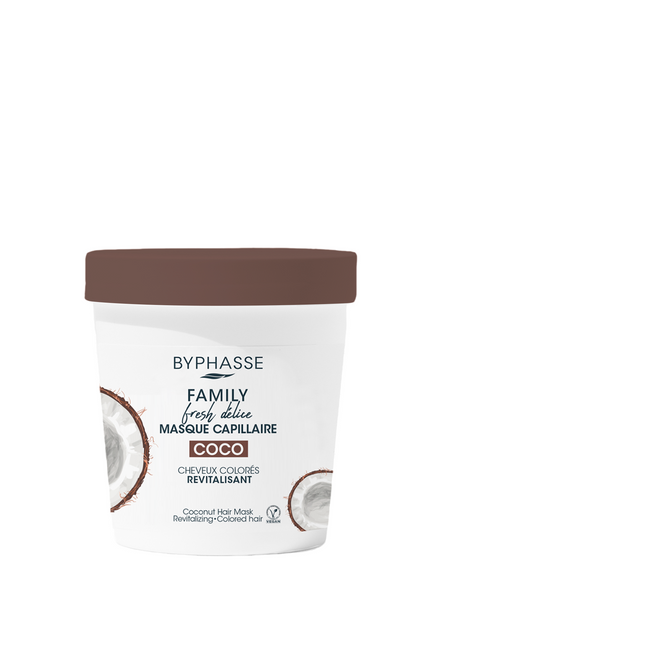 Byphasse Family Coconut – Hair Treatment Cream Mask for Women, Revitalizing, 250 ml