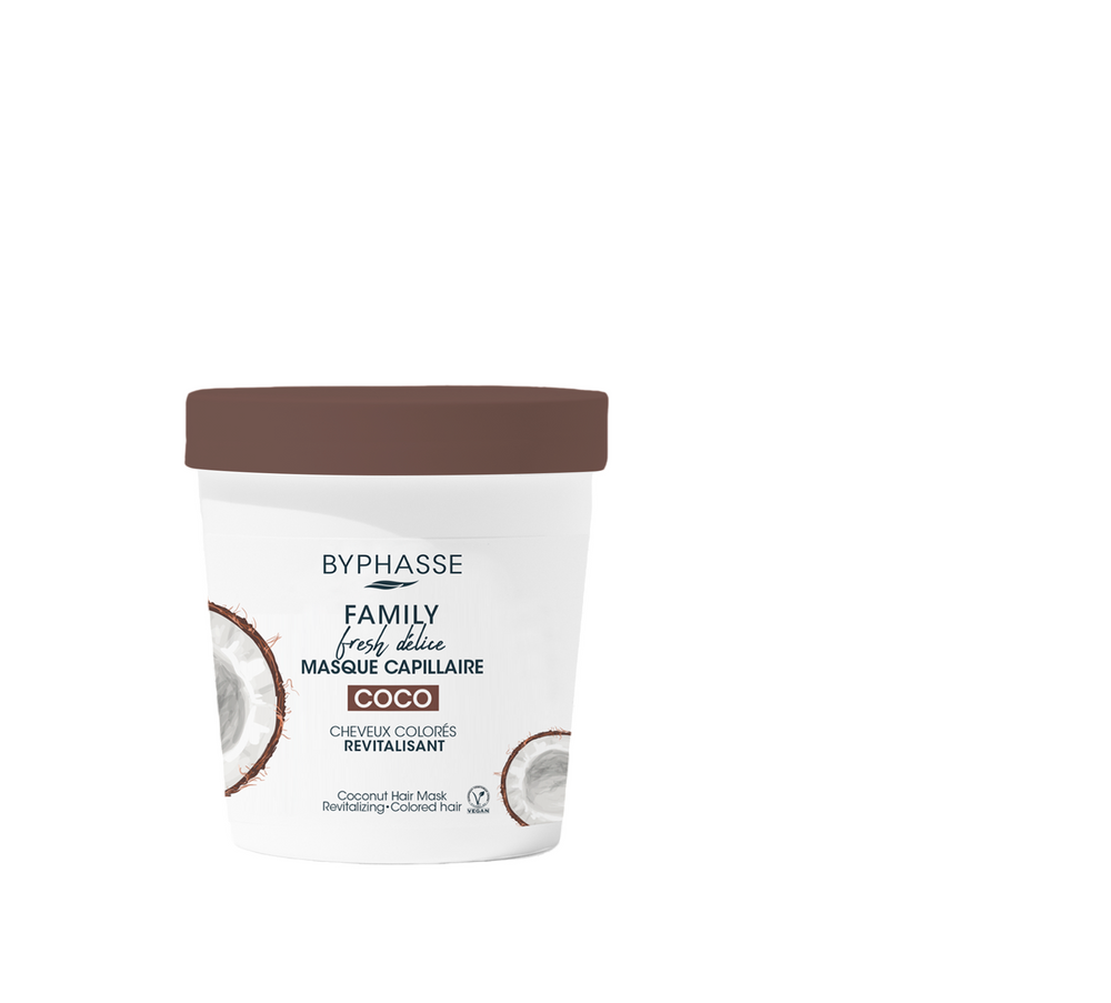 Byphasse Family Coconut – Hair Treatment Cream Mask for Women, Revitalizing, 250 ml