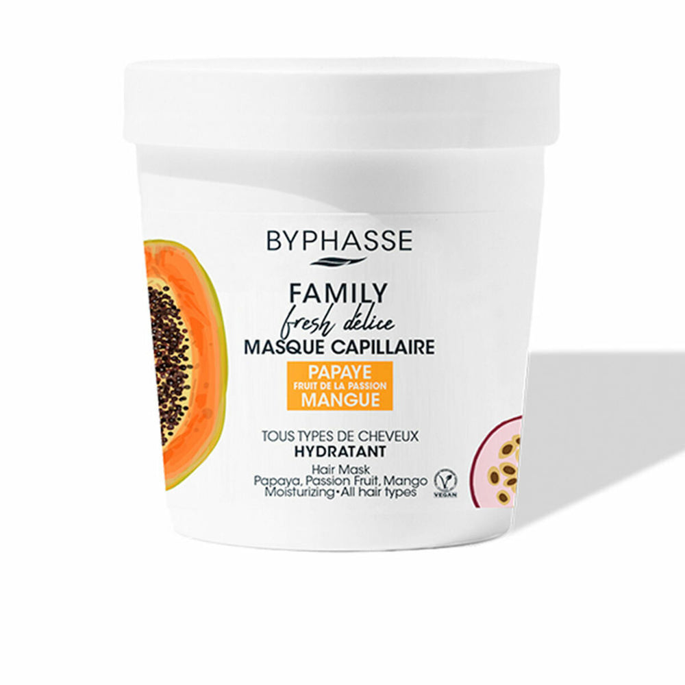 Byphasse Family Papaya & Mango – Hair Treatment Cream Mask for Women, 250 ml
