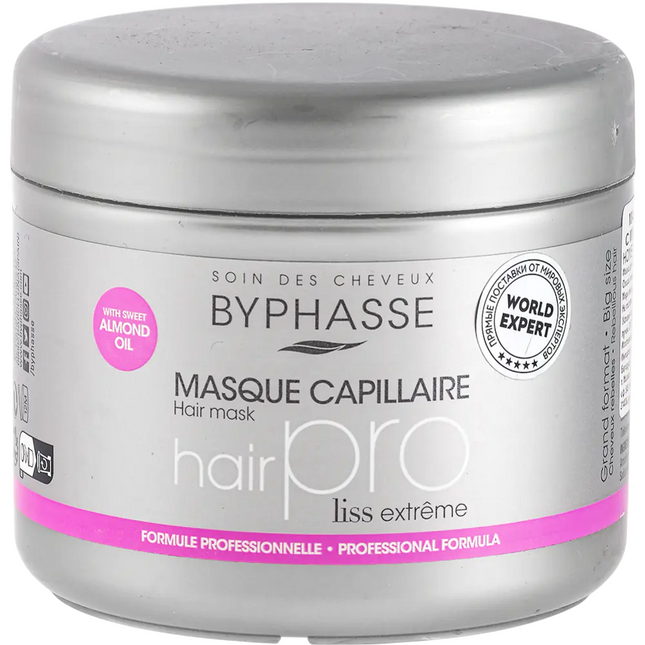 Byphasse Pro Liss – Hair Treatment Cream Mask for Women, 500 ml