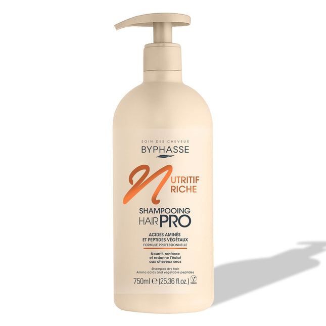 Byphasse Pro Nutritive Rich – Hair Shampoo for Women, Nourishing, 750 ml