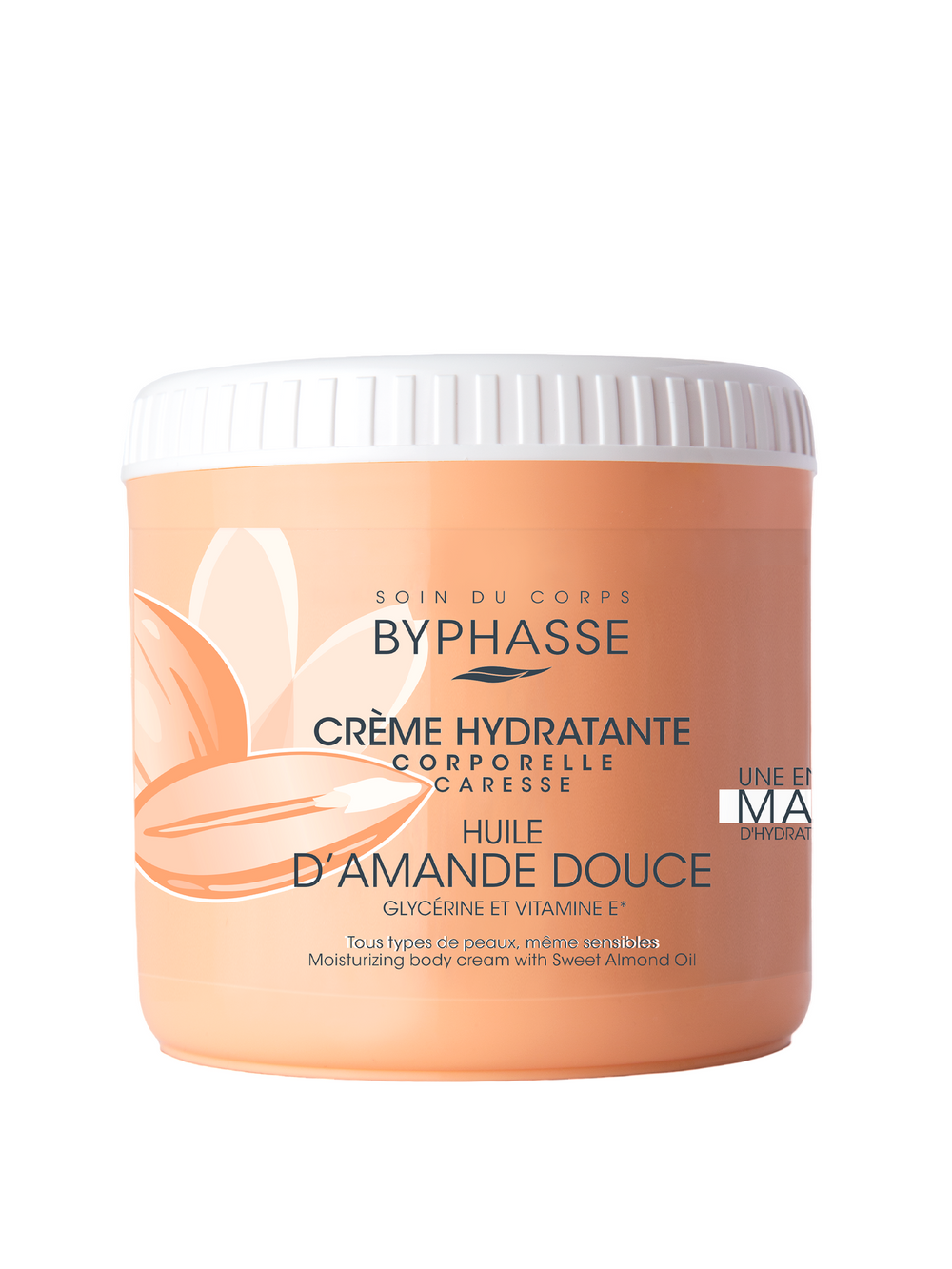 Byphasse Sweet Almond Moisturizing – Body Cream Unisex, 500 ml