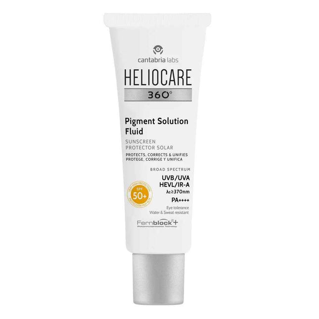 Cantabria Labs Heliocare 360º Pigment Solution Sun Protection – Sunscreen Fluid Unisex, SPF 50+, 50 ml