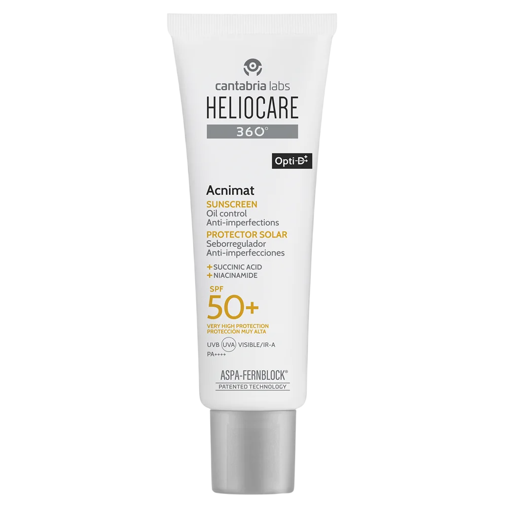 Cantabria Labs Heliocare 360º Acnimat Anti-Imperfections – Sunscreen Cream for Women, For Face, SPF 50+, 50 ml
