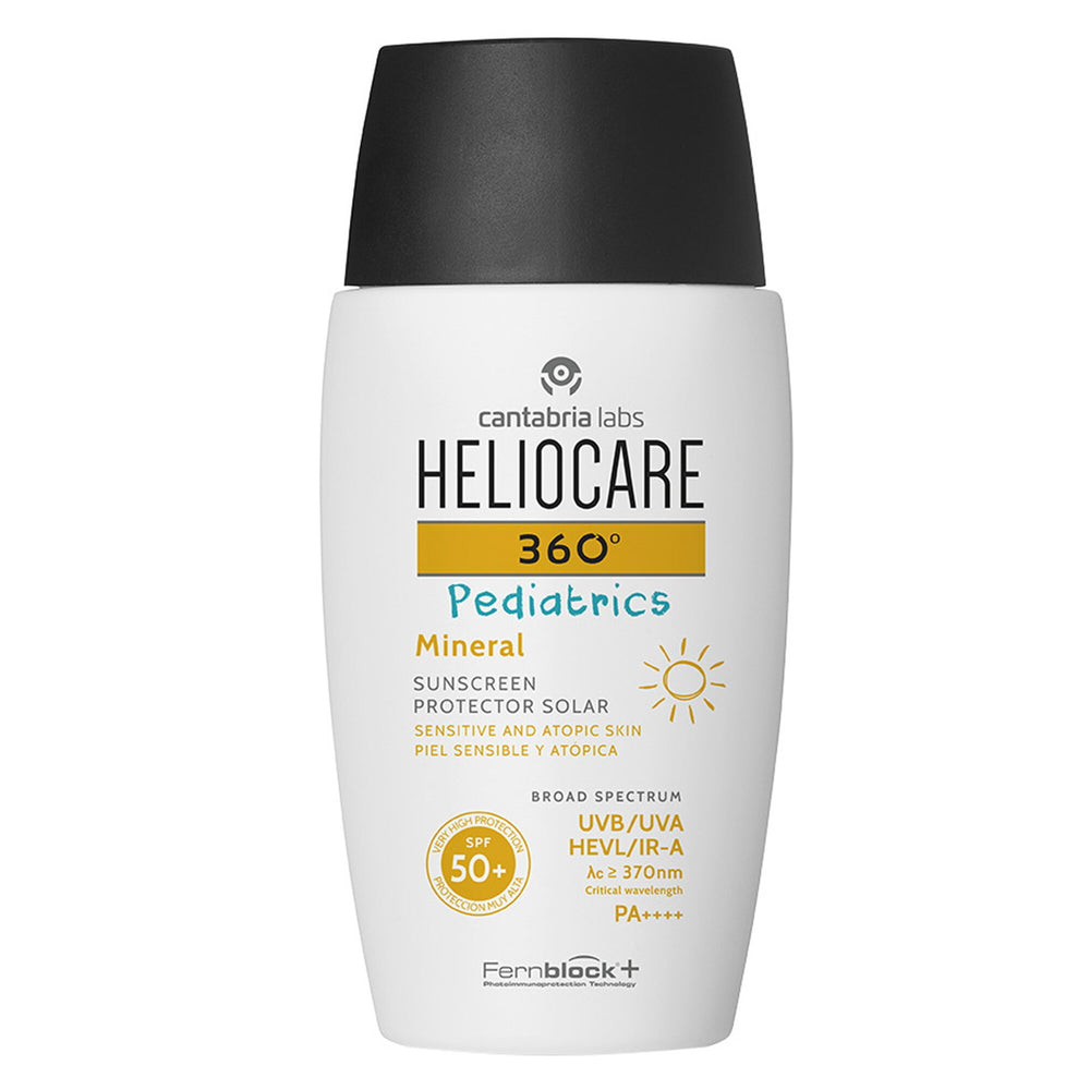 Cantabria Labs Heliocare 360º Pediatrics Mineral High UV protection – Sunscreen Cream for Children, Body, Mineral, 50 ml
