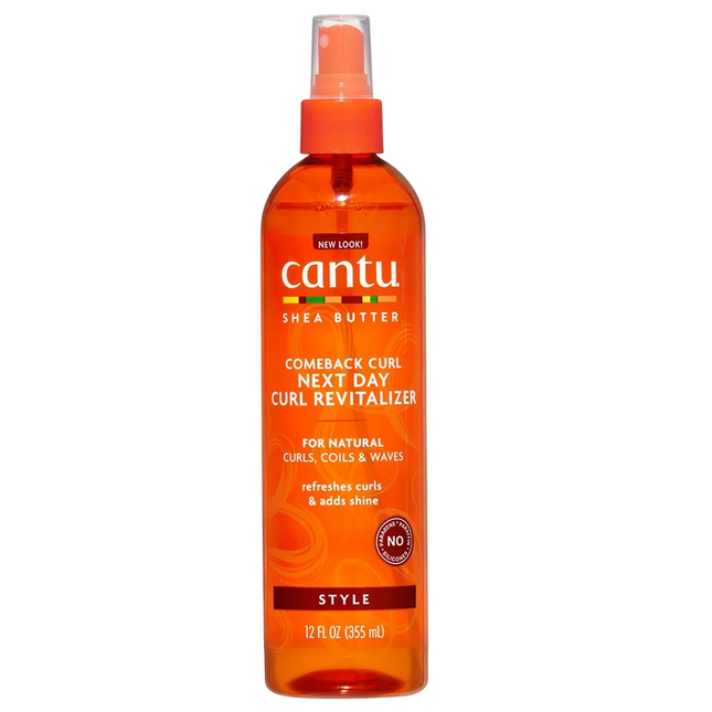 Cantu Next Day Curl Shea Butter – Hair Leave-In Conditioner for Women, Revitalizing, 355 ml