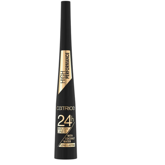 Catrice 24h Brush Liner Brush Matte – Liquid Eyeliner for Women, 010, Ultra Black, 3 ml