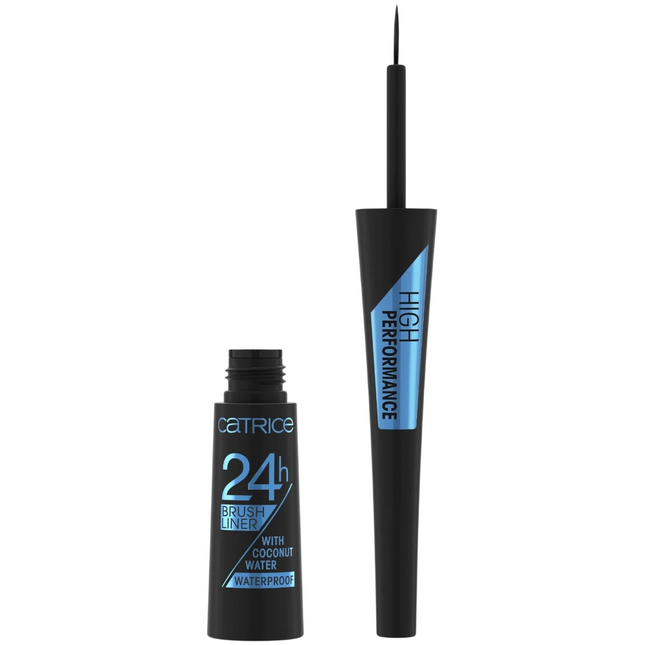 Catrice 24h Brush Liner Waterproof Brush Matte – Liquid Eyeliner for Women, 010, Ultra Black, 3 ml