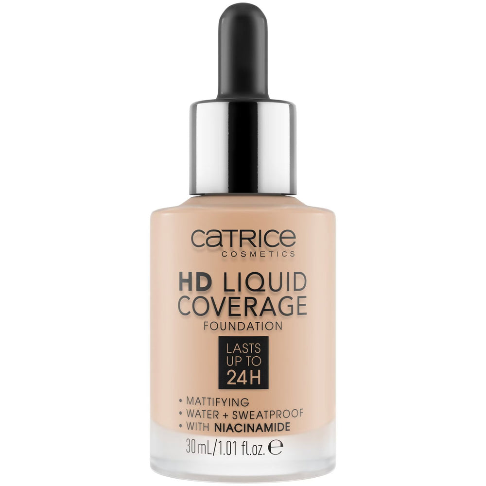 Catrice HD Vegan Smooth – Liquid Foundation for Women, 40, Warm Beige, 30 ml