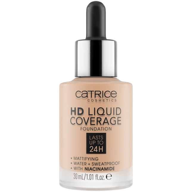 Catrice HD Vegan Matte – Liquid Foundation for Women, 050, Rosy Ash, 30 ml