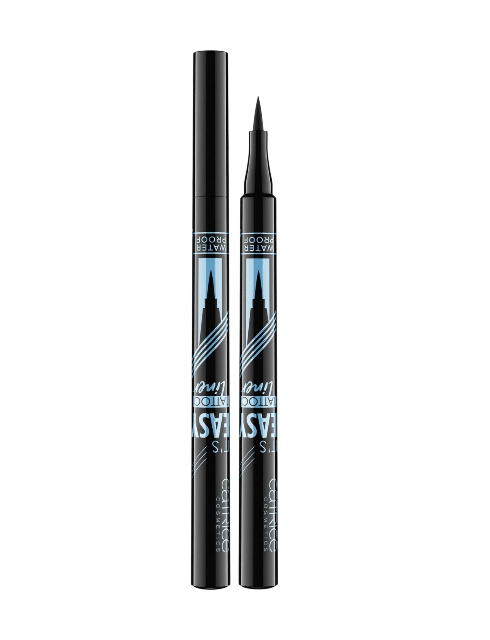 Catrice It's Easy Tattoo Waterproof – Liquid Eyeliner for Women, 010, Black, 1 ml