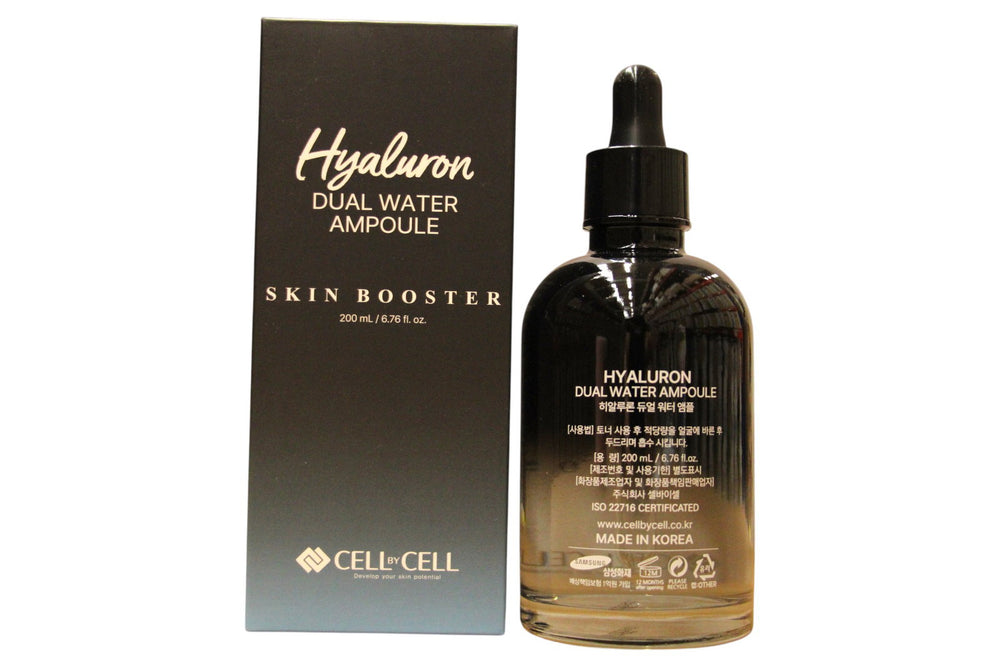 Cell By Cell Dual Water Ampoule Hyaluronic Acid Hydrating & Soothing – Serum for Women, For Face, 200 ml