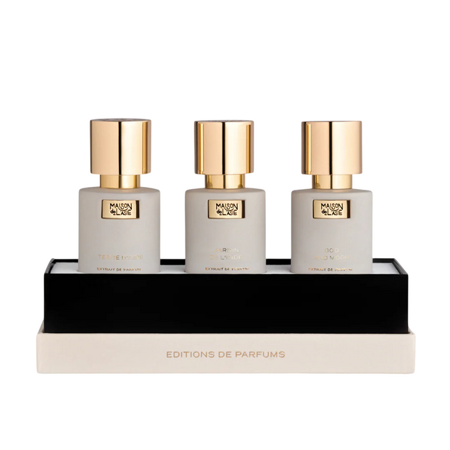 Maison De L`Asie Chapitre 04 Set Maison De L'Asie: God and Moon – Extrait de Parfum Unisex, 15 ml + Jardin de L'Inde, 15 ml + Terre D'Inde, 15 ml