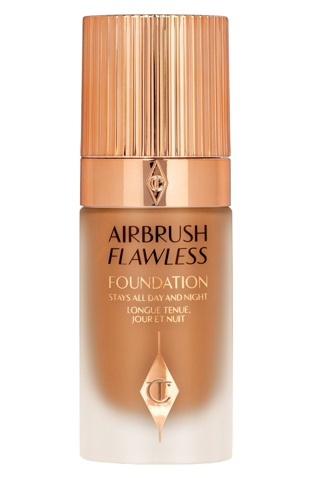 Charlotte Tilbury Airbrush Flawless Long Wear – Cream Foundation for Women, 12, Cool, 30 ml