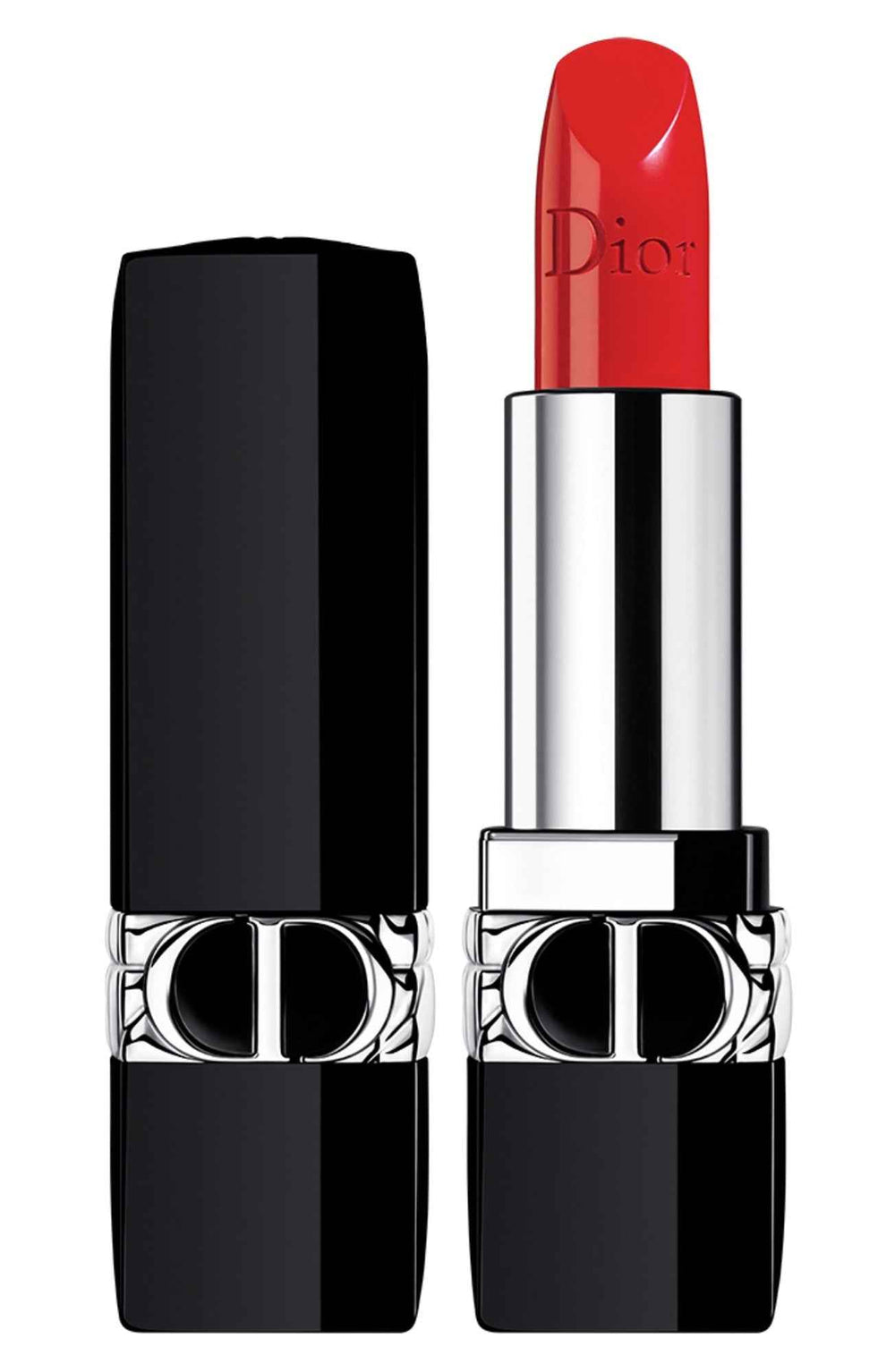 Christian Dior Couture Colour Floral Satin Finish – Cream Lipstick for Women, 080, Red Smile, Refillable, 3.5 g