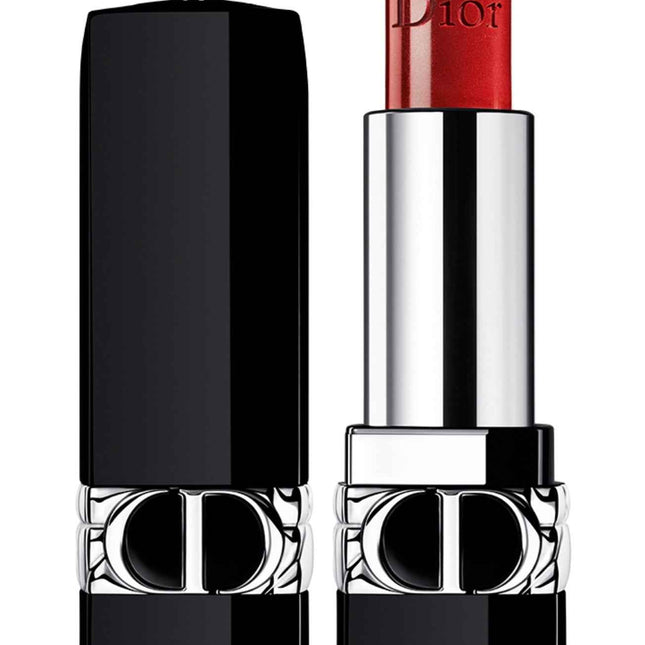 Christian Dior Couture Colour Metallic – Cream Lipstick for Women, 999, Red, Refillable, 3.5 g