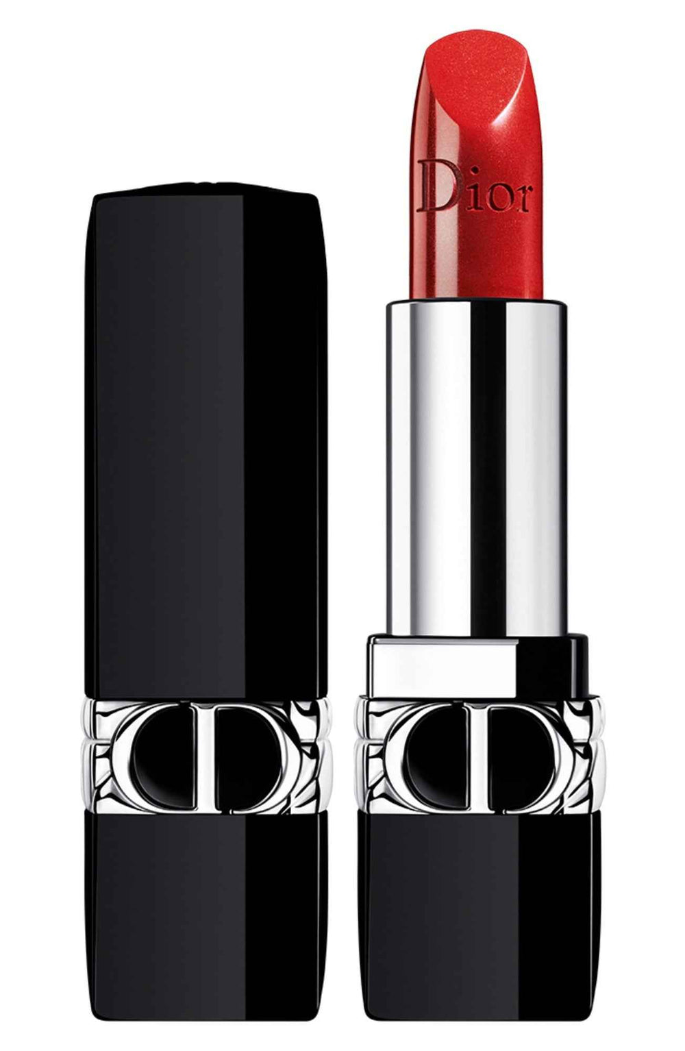 Christian Dior Couture Colour Metallic – Cream Lipstick for Women, 999, Red, Refillable, 3.5 g