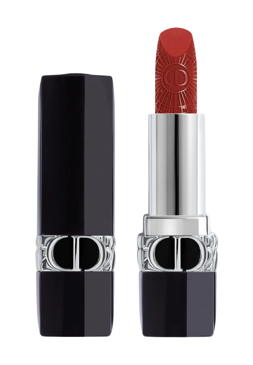 Christian Dior Couture Colour Velvet – Cream Lipstick for Women, 999, Refillable, 3.5 g