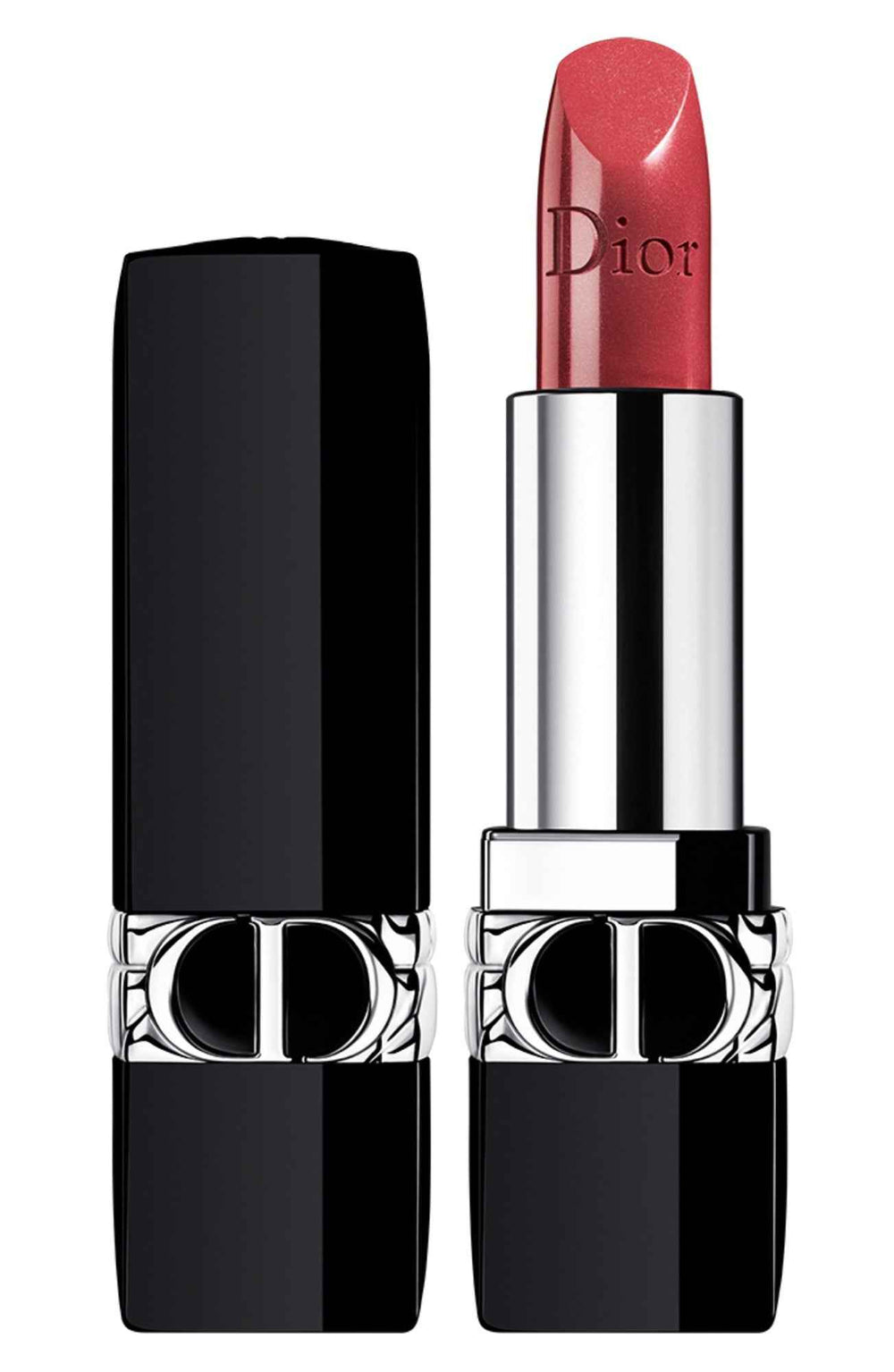 Christian Dior Dior Rouge Jojoba – Cream Lipstick for Women, 525, Cherie, Refillable, 3.5 g