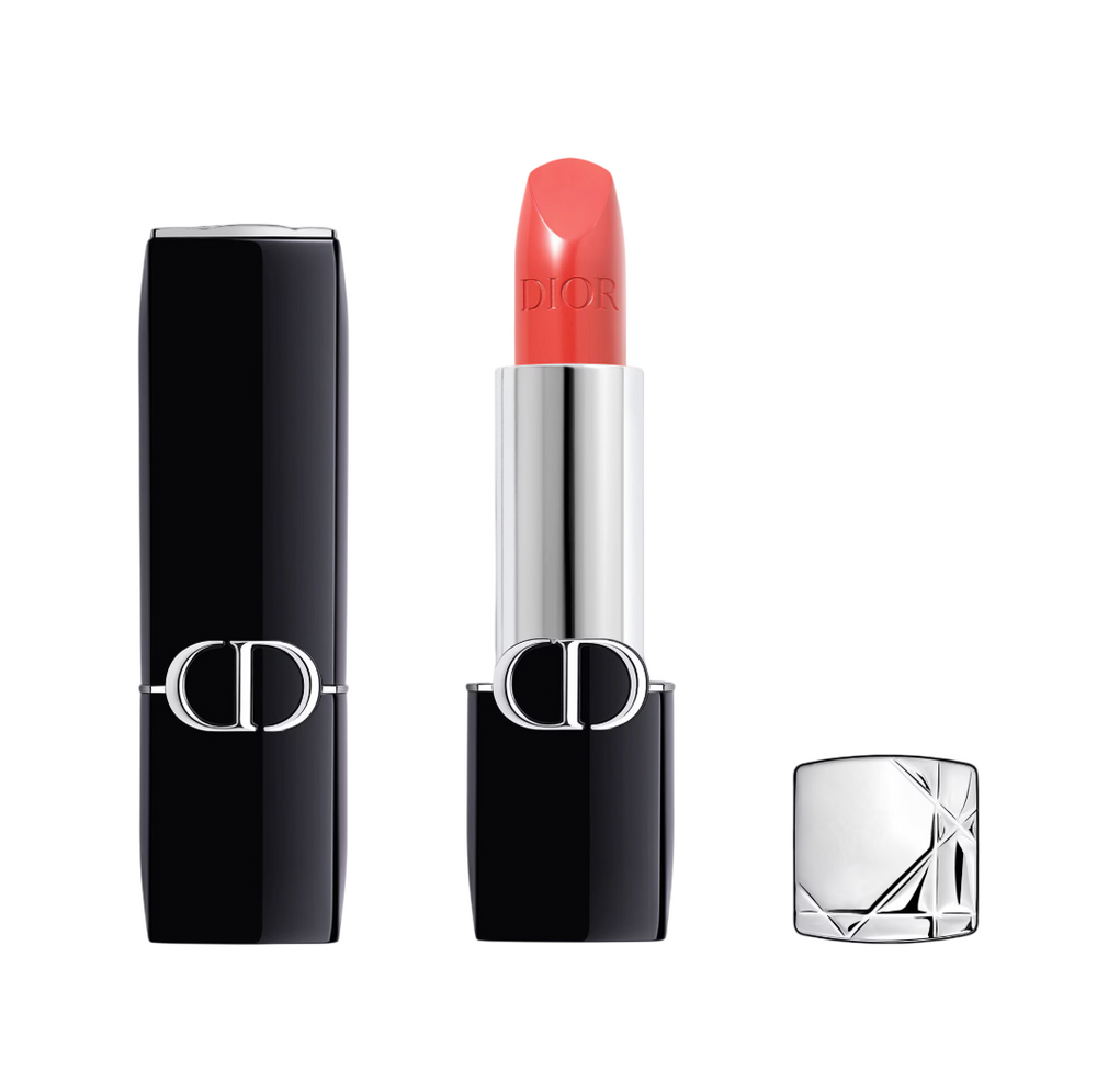 Christian Dior Dior Rouge Satin Finish – Cream Lipstick for Women, 540, Silky Coral, 3.5 g