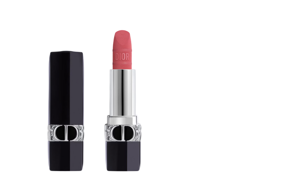 Christian Dior Dior Rouge Satin Matte – Cream Lipstick for Women, 564, Pink Leopard, 3.5 g