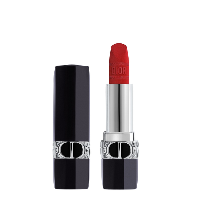 Christian Dior Dior Rouge Satin Matte – Cream Lipstick for Women, Iconic Red, 3.5 g