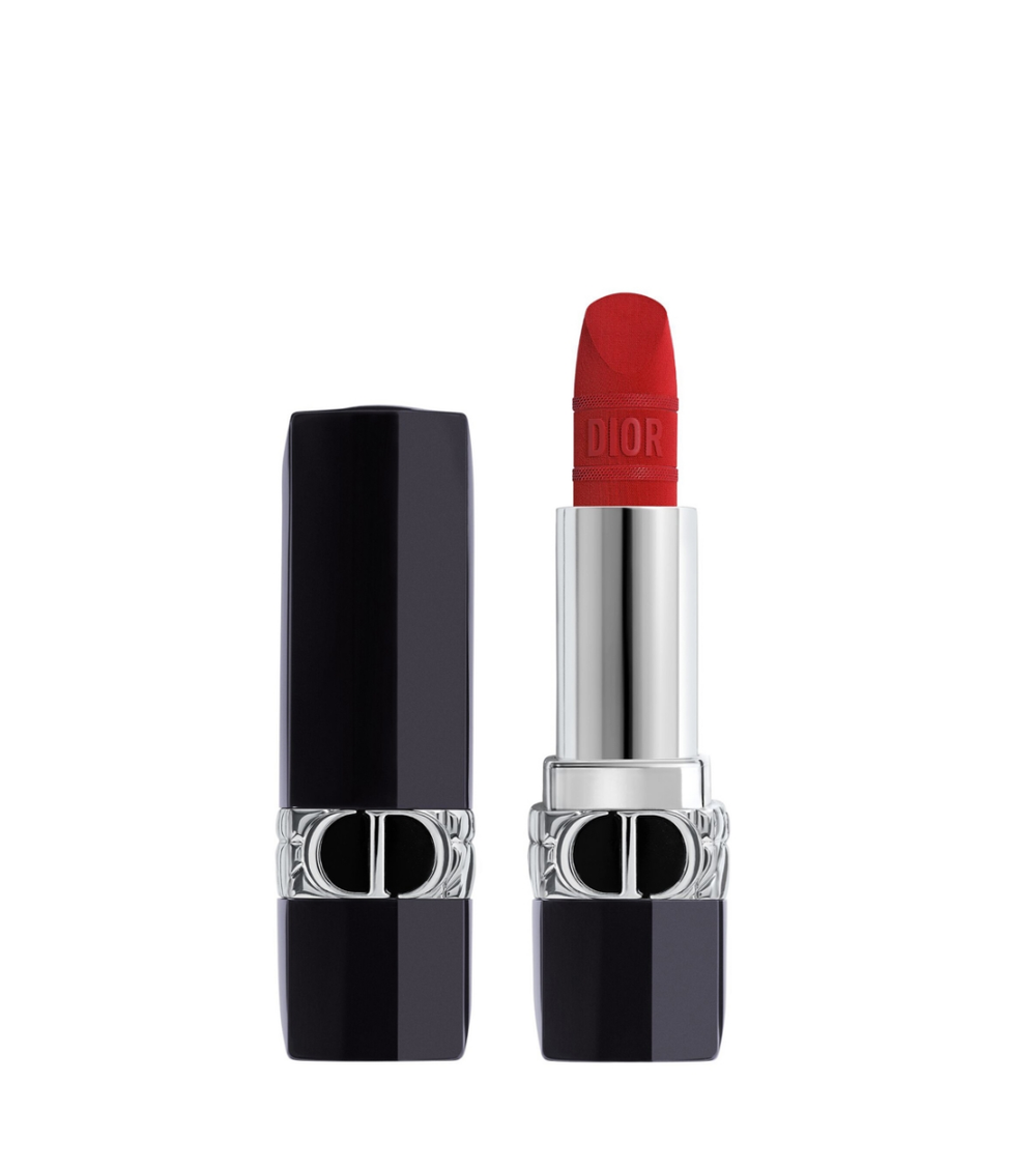 Christian Dior Dior Rouge Satin Matte – Cream Lipstick for Women, Iconic Red, 3.5 g