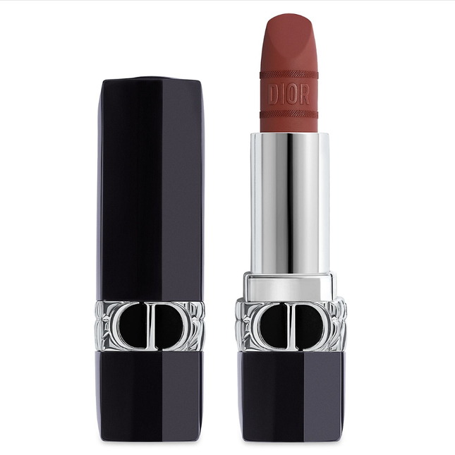 Christian Dior Dior Rouge Satin Matte – Cream Lipstick for Women, Soft Burgundy, 3.5 g