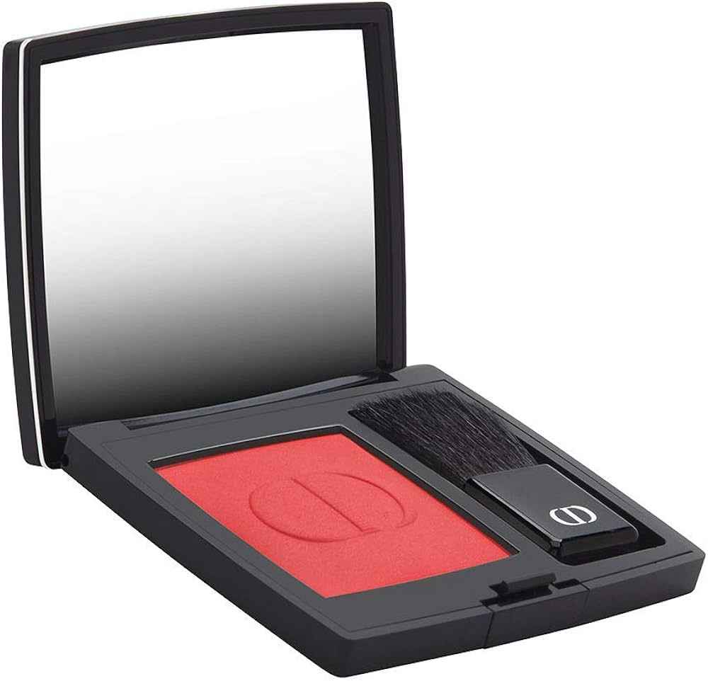 Christian Dior Dior Rouge Satin Finish – Blush Compact Powder for Women, 999, Red, 6.7 g