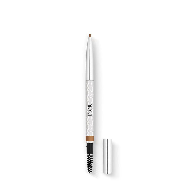 Christian Dior Diorshow Waterproof Double-Ended – Eyebrow Cream Pencil & Brush 2-in-1 for Women, 02, Chestnut, 0.09 g