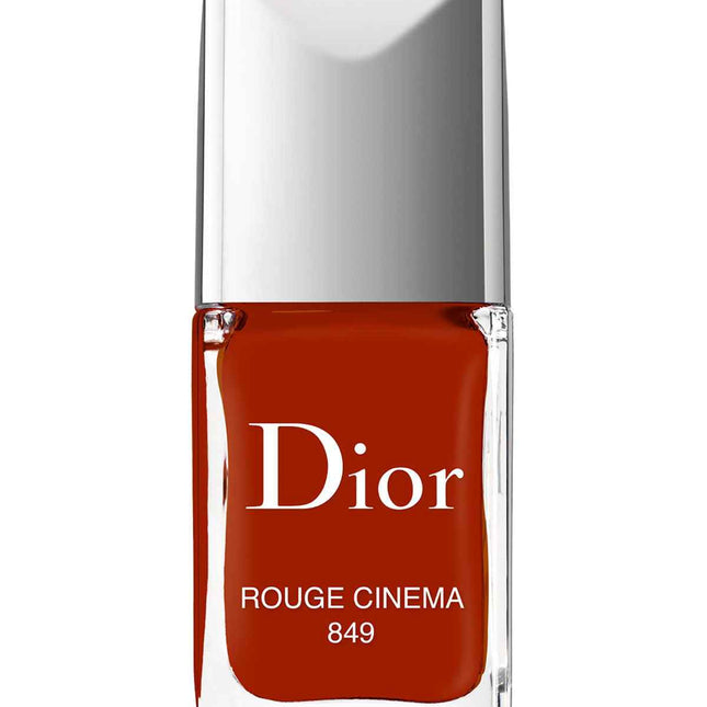Christian Dior Vernis Gel-Effect – Nail Polish for Women, 849, Rouge Cinema, 10 ml