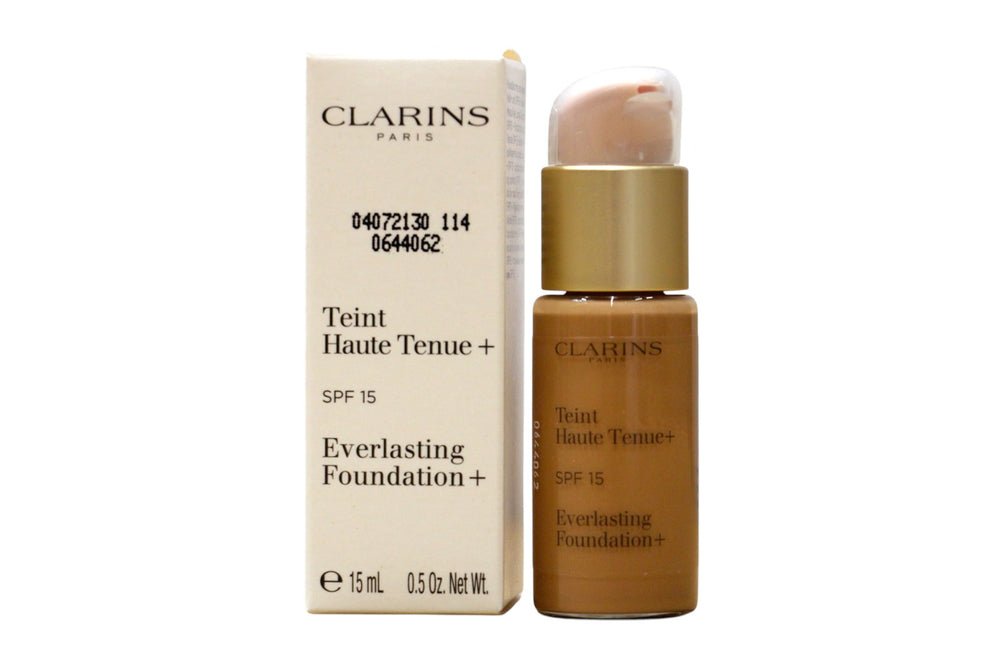 Clarins Everlasting Matte Finish – Liquid Foundation for Women, 114, Cappuccino, SPF 15, 15 ml Tester