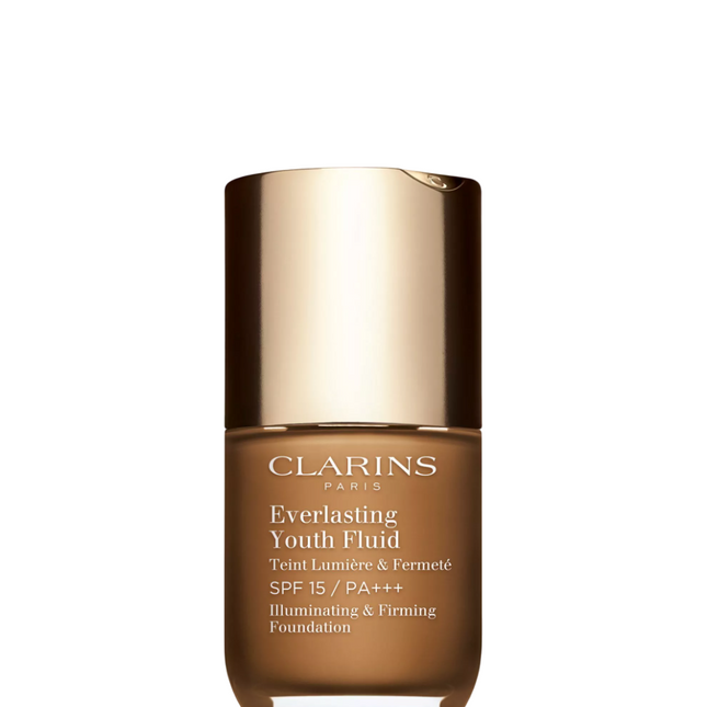 Clarins Everlasting Youth Radiant – Liquid Foundation for Women, 118, Sienna, SPF 15, 30 ml