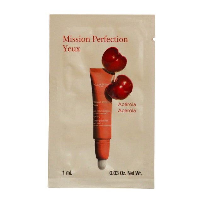 Clarins Mission Perfection Acerola extract Anti-Dark Circles Daily – Eye Serum for Women, SPF 15, 1 ml Sample