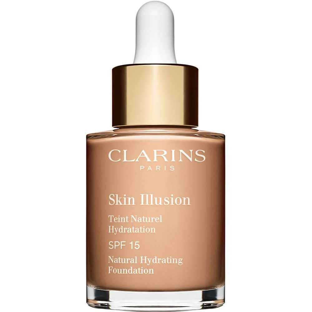 Clarins Skin Illusion Colour Correcting – Liquid Foundation for Women, 108, Sand, SPF 15, 15 ml Tester