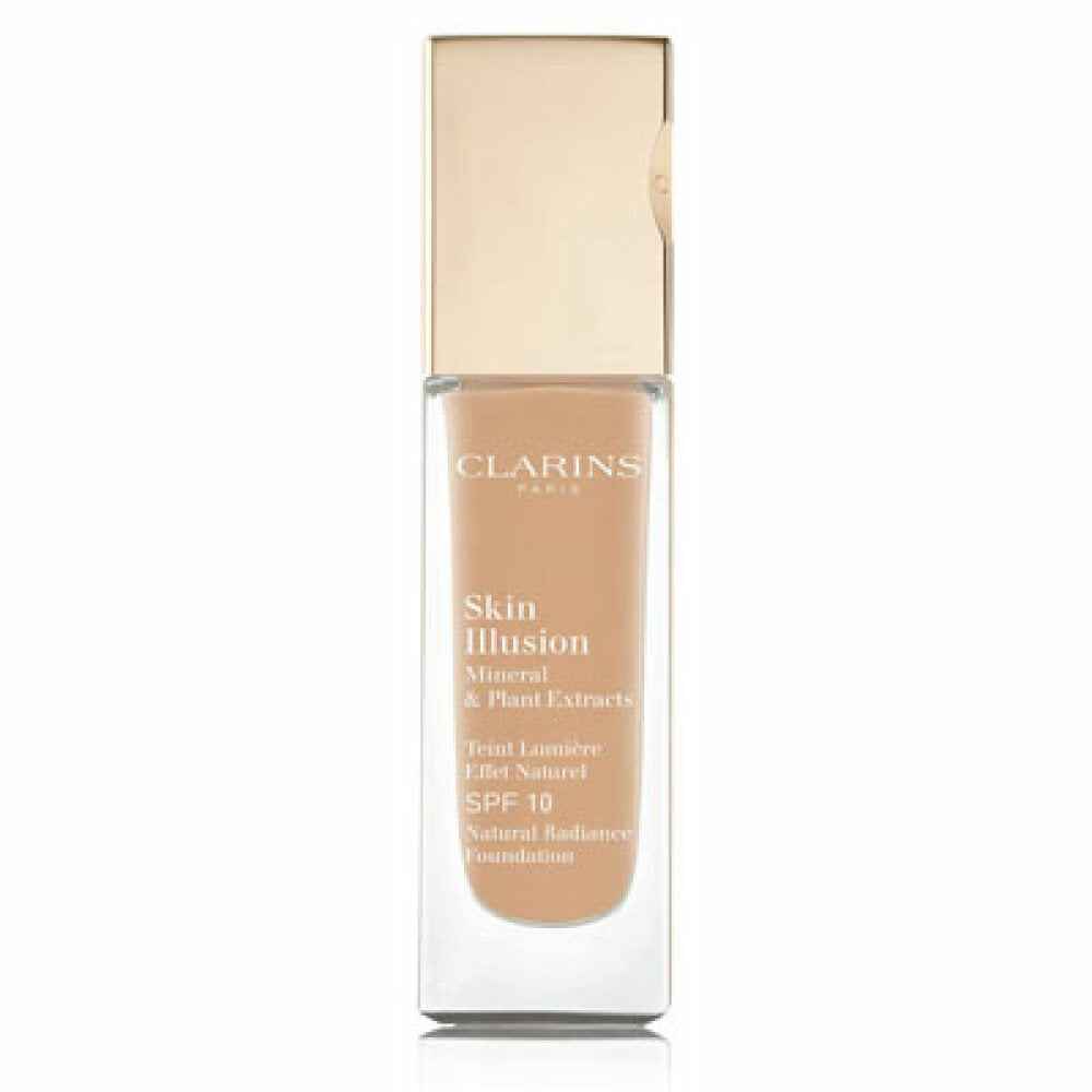Clarins Skin Illusion Colour Correcting – Liquid Foundation for Women, 110, Honey, SPF 15, 15 ml Tester