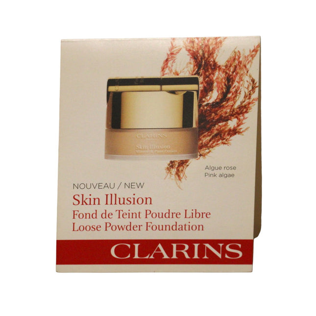 Clarins Skin Illusion – Loose Powder Foundation for Women, 112, Amber, Sample