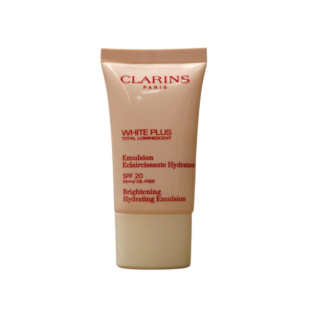Clarins White Plus Total Luminescent Brightening Day – Emulsion for Women, For Face, 20 SPF, 15 ml