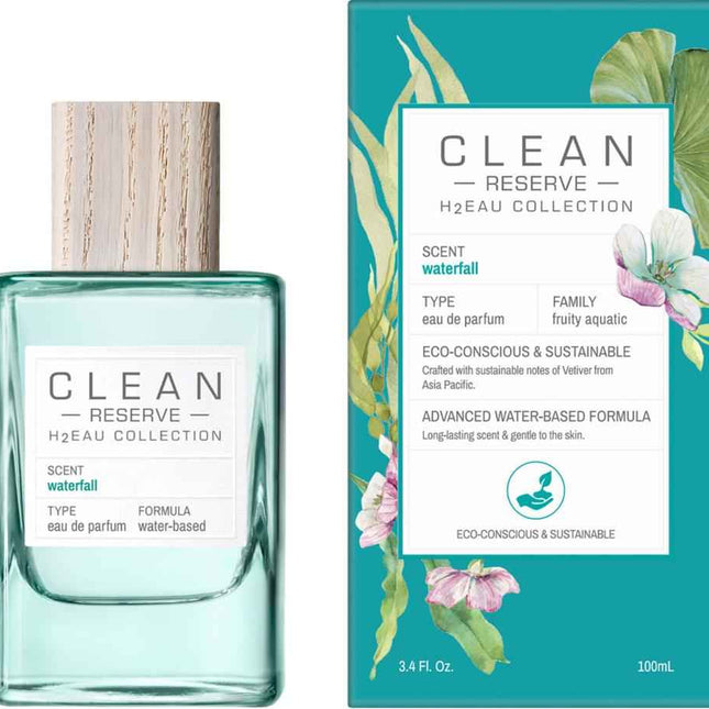 Clean H2Eau Waterfall – Eau de Parfum Unisex, 100 ml