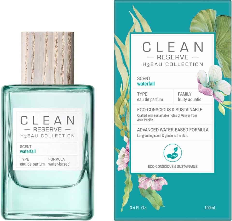 Clean H2Eau Waterfall – Eau de Parfum Unisex, 100 ml