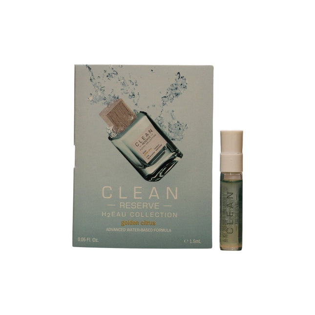 Clean H2Eau Golden Citrus – Eau de Parfum Unisex, 1.5 ml Vial