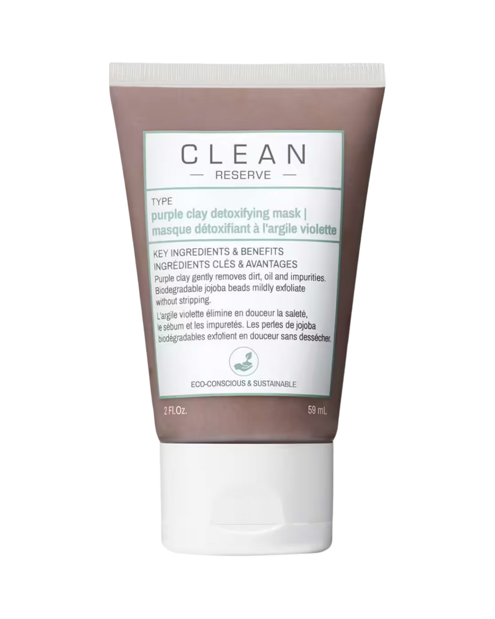 Clean Reserve - Purple Clay Detoxifying – Clay Mask Unisex, 59 ml