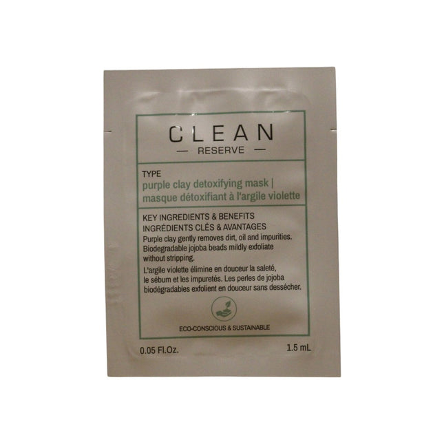 Clean Reserve - Purple Clay Detoxifying – Clay Mask Unisex, 1.5 ml Sample