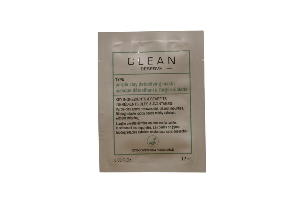 Clean Reserve - Purple Clay Detoxifying – Clay Mask Unisex, 1.5 ml Sample