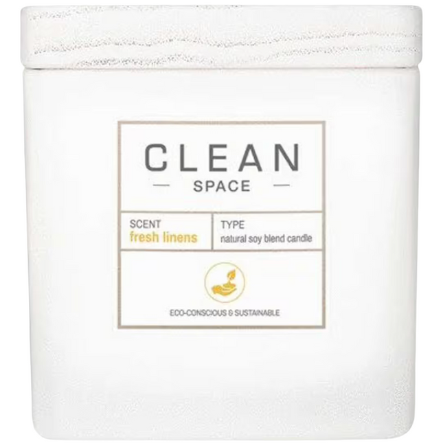 Clean Space Fresh Linens – Scented Candle Unisex, 227 g