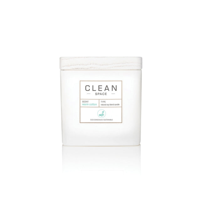 Clean Space Warm Cotton – Scented Candle Unisex, 227 g