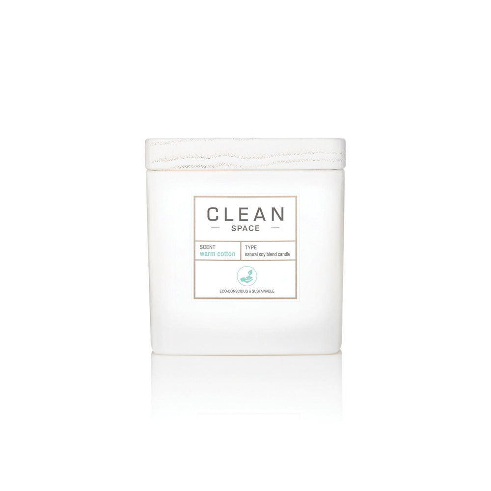 Clean Space Warm Cotton – Scented Candle Unisex, 227 g