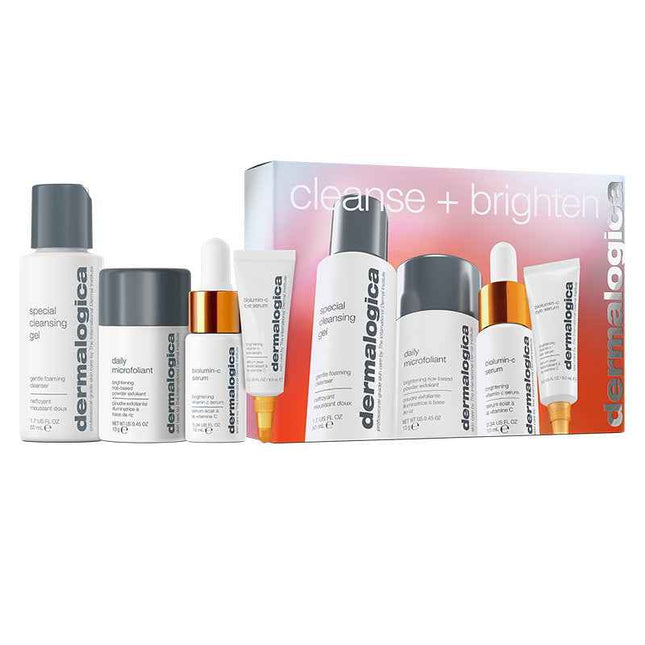 Dermalogica Cleanse + Brighten Set Dermalogica: Special – Cleansing Gel Unisex, For Face, 50 ml + Daily Microfoliant, Exfoliating, Exfoliating Powder, 13 g + Biolumin-C, Vitamin C, Brightening, Serum, For Face, 10 ml…